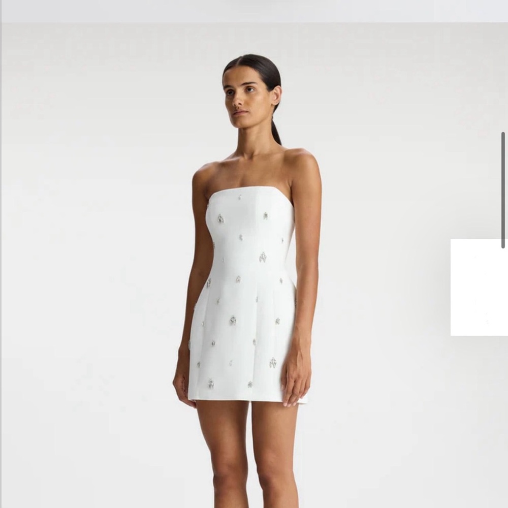 A.L.C. Elsie Strapless Embellished Mini Dress | Worn Once - Picture 3 of 6